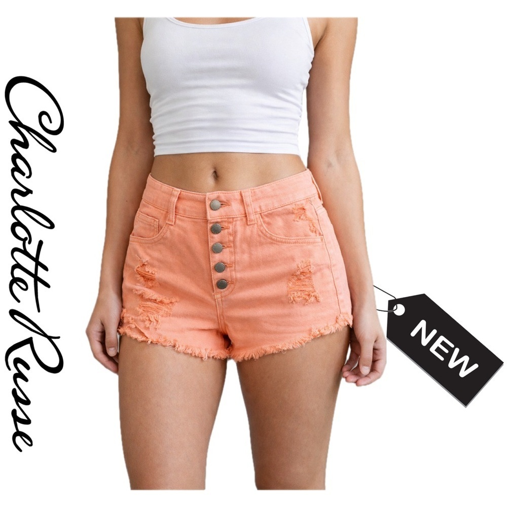 MWT Charlotte rouge refuge high rise cheeky short shorts size 4